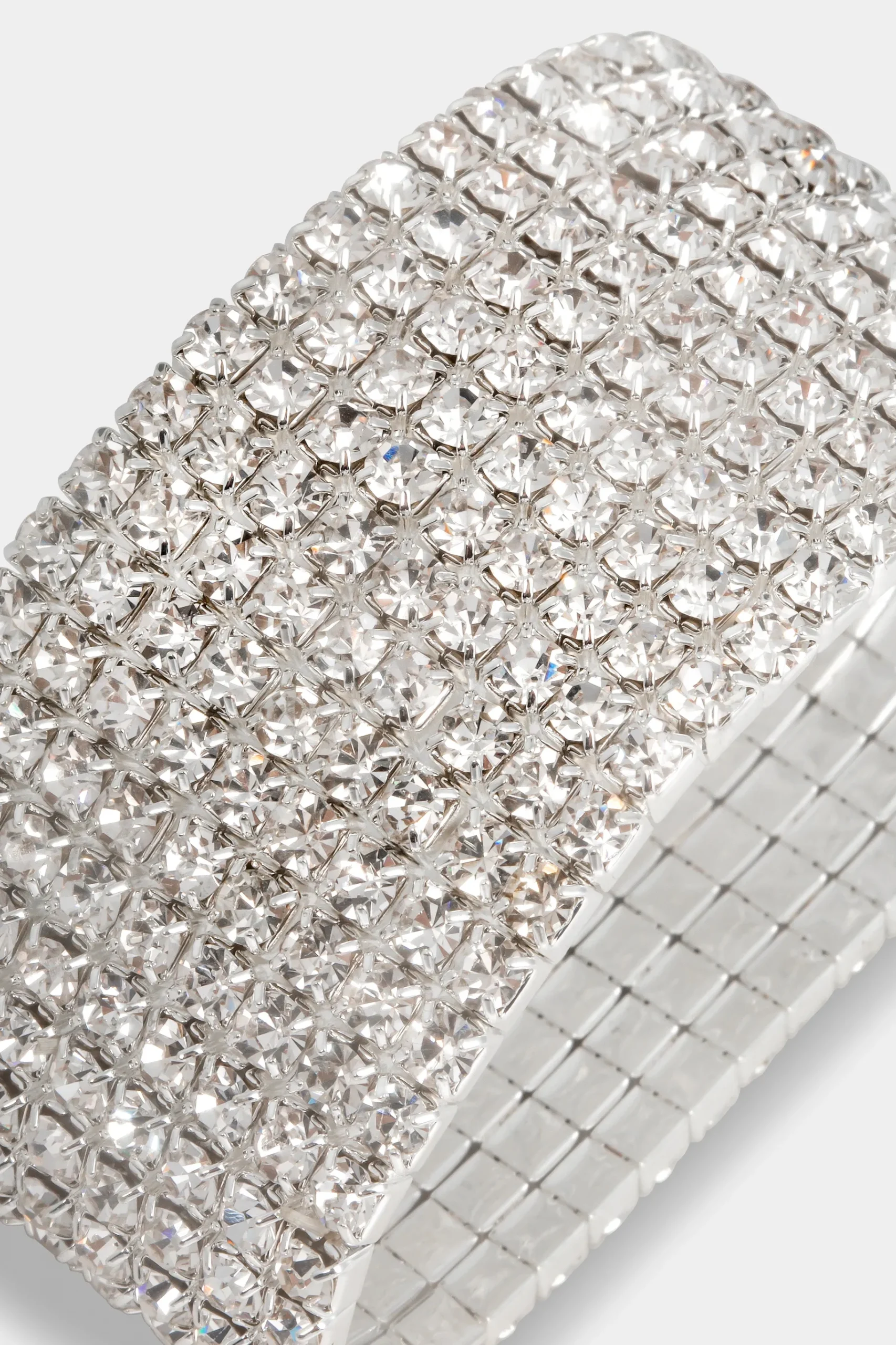 BABEYOND Jewelry|Luxury Multi-Layered Crystal Bracelet Silver