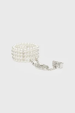 BABEYOND Jewelry|Multi Strand Pearl Bracelet Ring Set