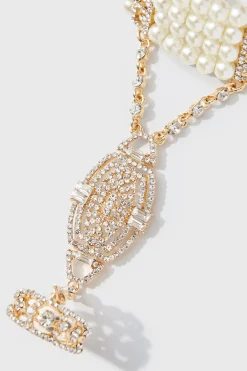 BABEYOND Jewelry|Multi-Layered Crystal Beaded Pearl Bracelet