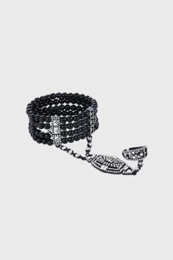 BABEYOND Jewelry|Multi-Layered Crystal Beaded Pearl Bracelet