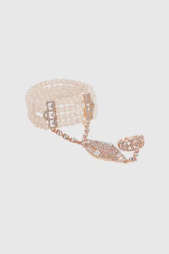 BABEYOND Jewelry|Multi-Layered Crystal Beaded Pearl Bracelet