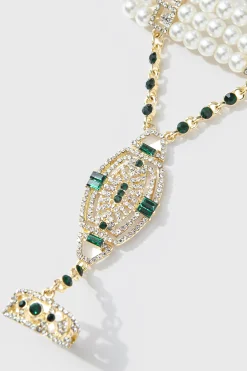 BABEYOND Jewelry|Multi-Layered Crystal Beaded Pearl Bracelet