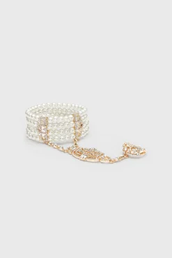 BABEYOND Jewelry|Multi-Layered Crystal Beaded Pearl Bracelet