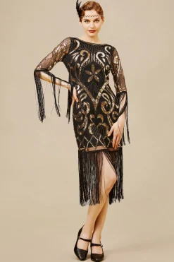 BABEYOND Dresses|Paisley Cut-Out Backless Fringe Dress