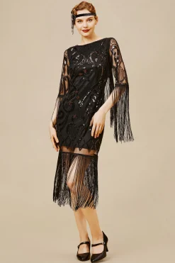 BABEYOND Dresses|Paisley Cut-Out Backless Fringe Dress