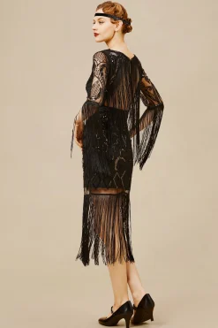 BABEYOND Dresses|Paisley Cut-Out Backless Fringe Dress