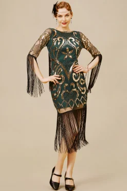 BABEYOND Dresses|Paisley Cut-Out Backless Fringe Dress