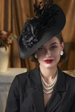 BABEYOND Headpieces & Fascinators|Pillbox Flower Flapper Fascinator