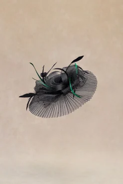 BABEYOND Headpieces & Fascinators|Pleated Mesh Floral Feather Fascinator