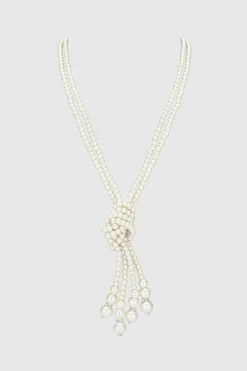 BABEYOND Jewelry|Remarkable Knotted Faux Pearl Necklace