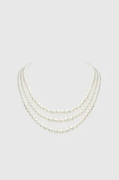 BABEYOND Jewelry|Remarkable Multi Strand Pearl Necklace White