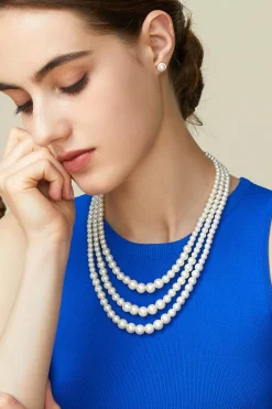 BABEYOND Jewelry|Remarkable Multi Strand Pearl Necklace White