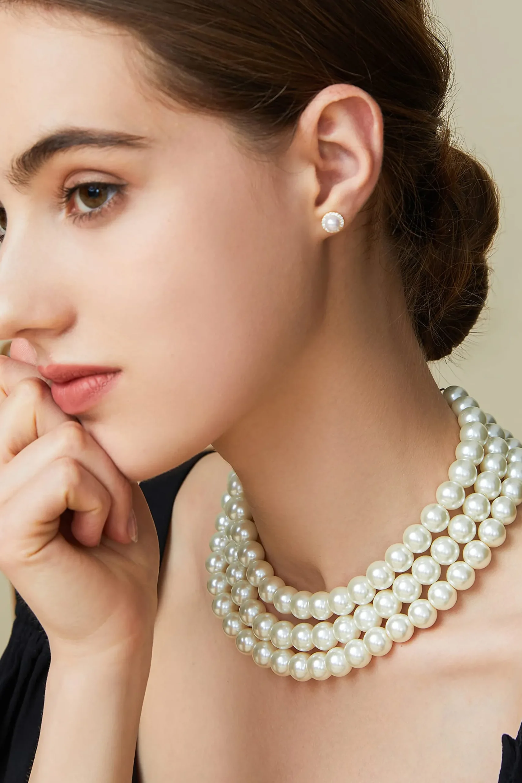 BABEYOND Jewelry|Remarkable Multi Strand Pearl Necklace White