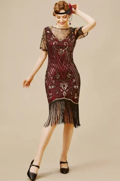 BABEYOND Dresses|Retro Glorious Paisley Fringe Flapper Dress