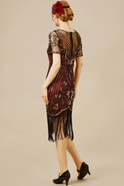 BABEYOND Dresses|Retro Glorious Paisley Fringe Flapper Dress