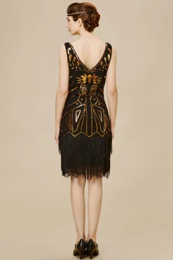 BABEYOND Dresses|Retro Paisley Art Deco Flapper Dress