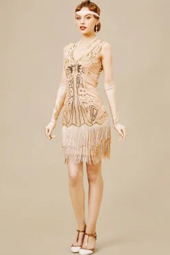 BABEYOND Dresses|Retro Paisley Art Deco Flapper Dress