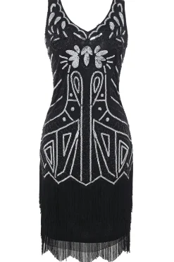 BABEYOND Dresses|Retro Paisley Art Deco Flapper Dress