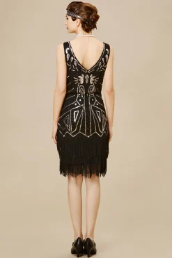 BABEYOND Dresses|Retro Paisley Art Deco Flapper Dress