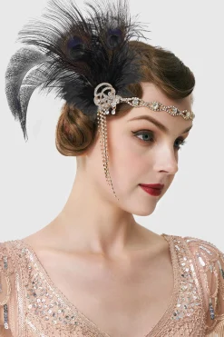 BABEYOND Headpieces & Fascinators|Rhinestone Chain Flapper Headband