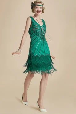 BABEYOND Dresses|Roaring 20S Paisley Great Gatsby Dress