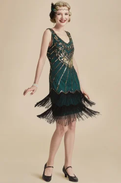 BABEYOND Dresses|Roaring 20S Paisley Great Gatsby Dress