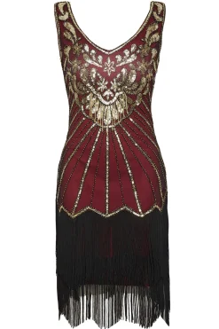 BABEYOND Dresses|Roaring 20S Paisley Great Gatsby Dress