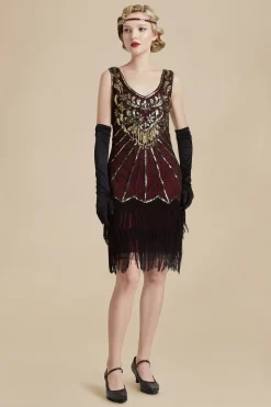 BABEYOND Dresses|Roaring 20S Paisley Great Gatsby Dress