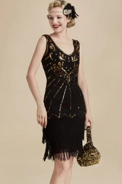 BABEYOND Dresses|Roaring 20S Paisley Great Gatsby Dress