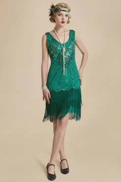 BABEYOND Dresses|Roaring 20S Paisley Great Gatsby Dress