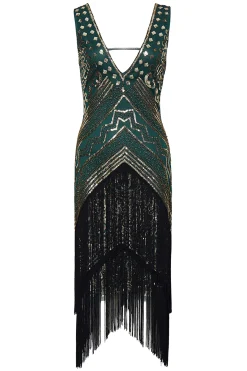 BABEYOND Dresses|Rolling 20S Deep V-Neck Prom Dress