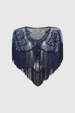 BABEYOND Shawls & Scarves|1920S Beaded Sequin Gatsby Shawl