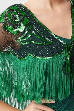 BABEYOND Shawls & Scarves|1920S Beaded Sequin Gatsby Shawl