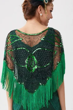 BABEYOND Shawls & Scarves|1920S Beaded Sequin Gatsby Shawl