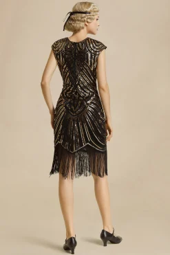 BABEYOND Dresses|1920S Beaded Sequin Great Gatsby Dress