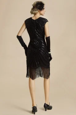 BABEYOND Dresses|1920S Beaded Sequin Great Gatsby Dress