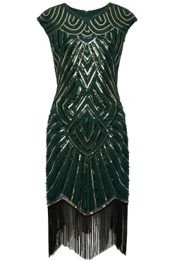 BABEYOND Dresses|1920S Beaded Sequin Great Gatsby Dress