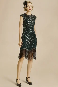 BABEYOND Dresses|1920S Beaded Sequin Great Gatsby Dress