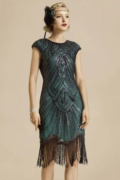 BABEYOND Dresses|1920S Beaded Sequin Great Gatsby Dress