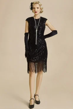 BABEYOND Dresses|1920S Beaded Sequin Great Gatsby Dress