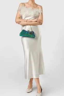 BABEYOND Handbags|1920S Flapper Peacock Sequined Clutch Green