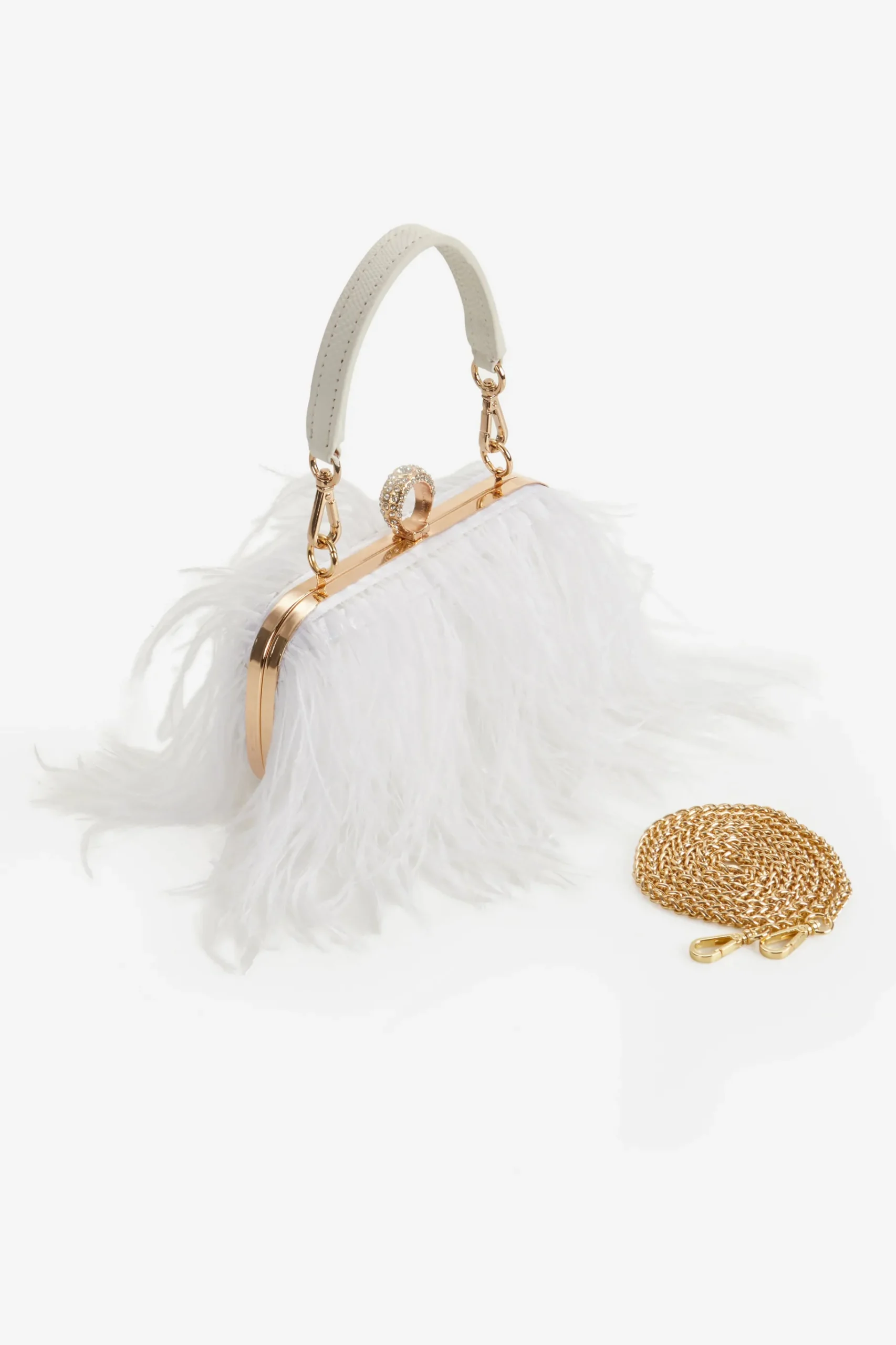 BABEYOND Handbags|1920S Luxury Ostrich Feather Clutch