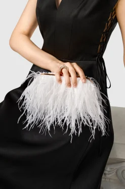BABEYOND Handbags|1920S Luxury Ostrich Feather Clutch