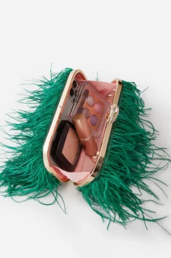 BABEYOND Handbags|1920S Luxury Ostrich Feather Clutch