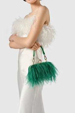 BABEYOND Handbags|1920S Luxury Ostrich Feather Clutch
