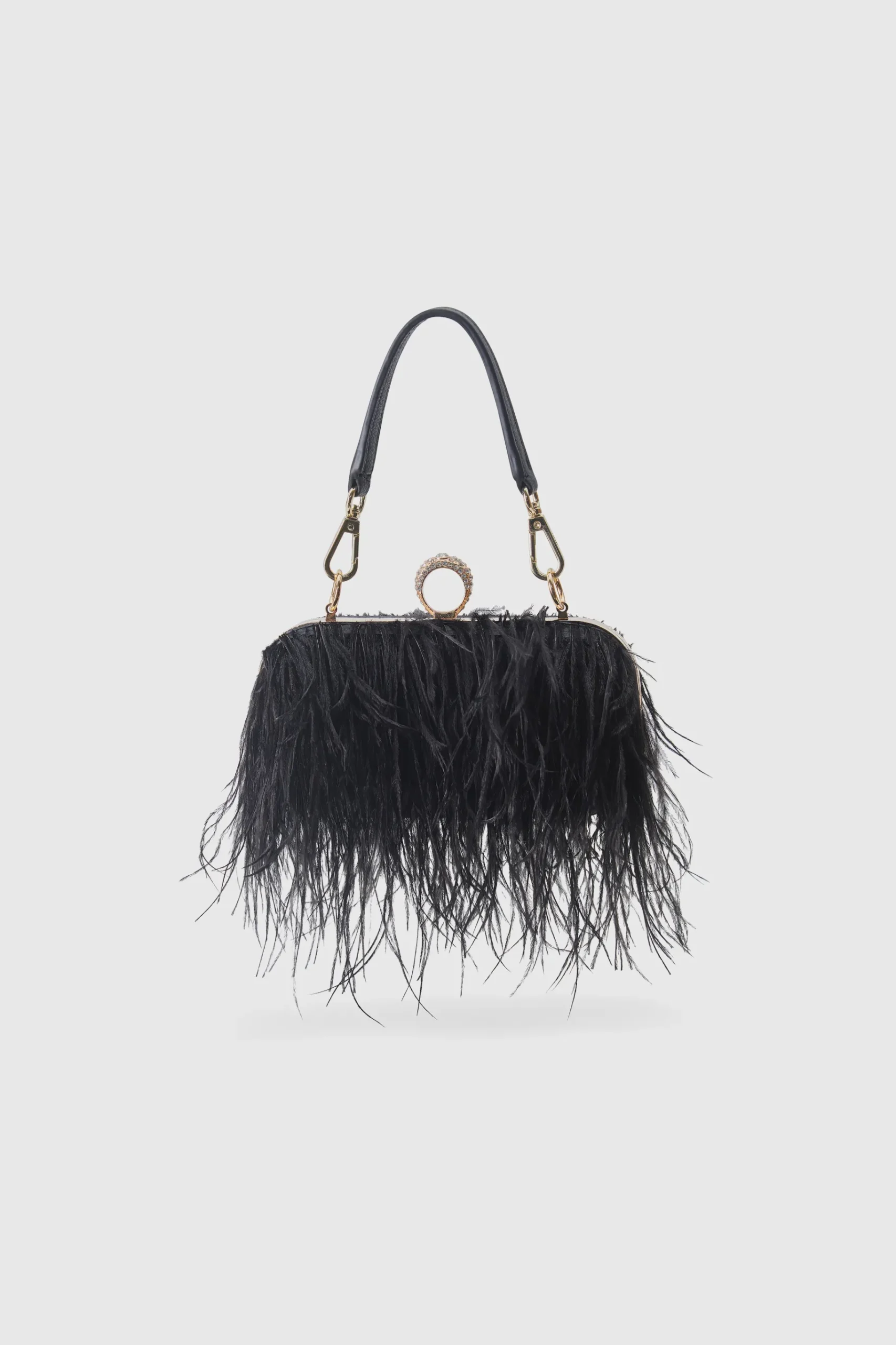 BABEYOND Handbags|1920S Luxury Ostrich Feather Clutch