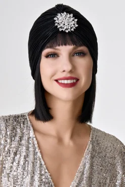 BABEYOND Headpieces & Fascinators|1920S Rhinestone Turban Hat