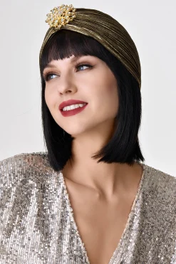 BABEYOND Headpieces & Fascinators|1920S Rhinestone Turban Hat