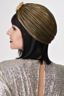 BABEYOND Headpieces & Fascinators|1920S Rhinestone Turban Hat