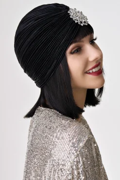 BABEYOND Headpieces & Fascinators|1920S Rhinestone Turban Hat